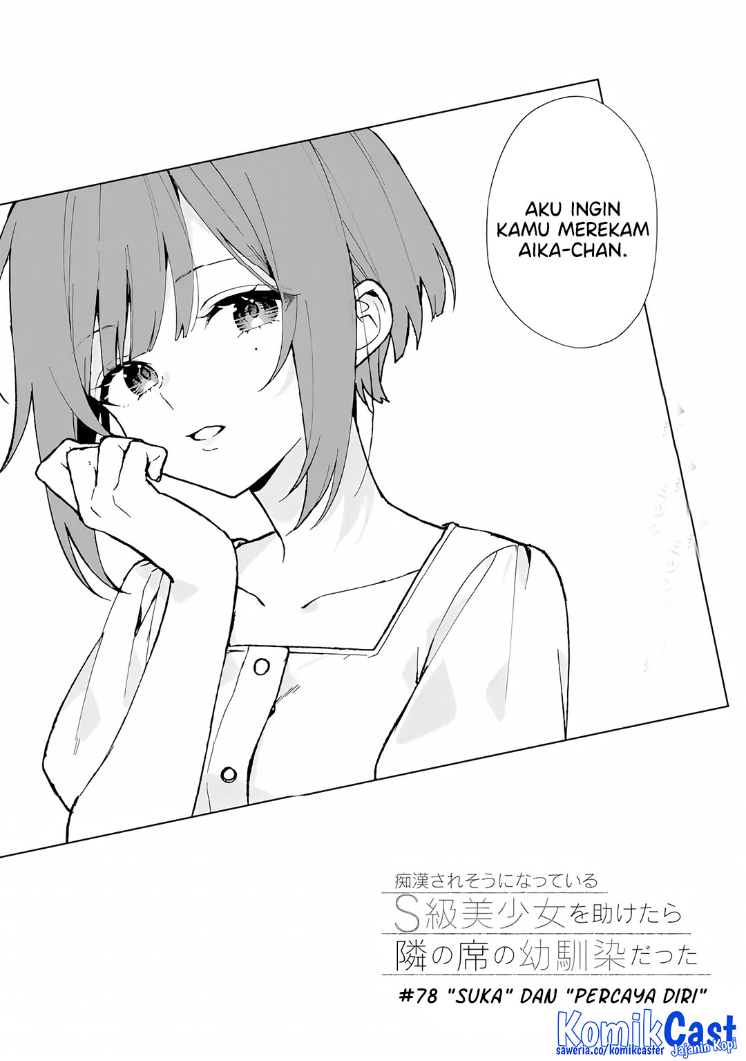Chikan Saresou ni Natteiru S-kyuu Bishoujo wo Tasuketara Tonari no Seki no Osanajimi datta Chapter 78 Gambar 3