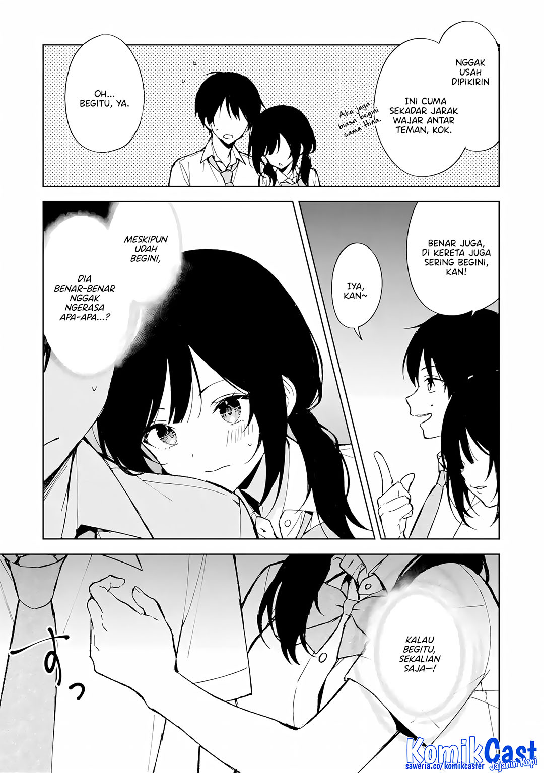 Chikan Saresou ni Natteiru S-kyuu Bishoujo wo Tasuketara Tonari no Seki no Osanajimi datta Chapter 83 Gambar 15