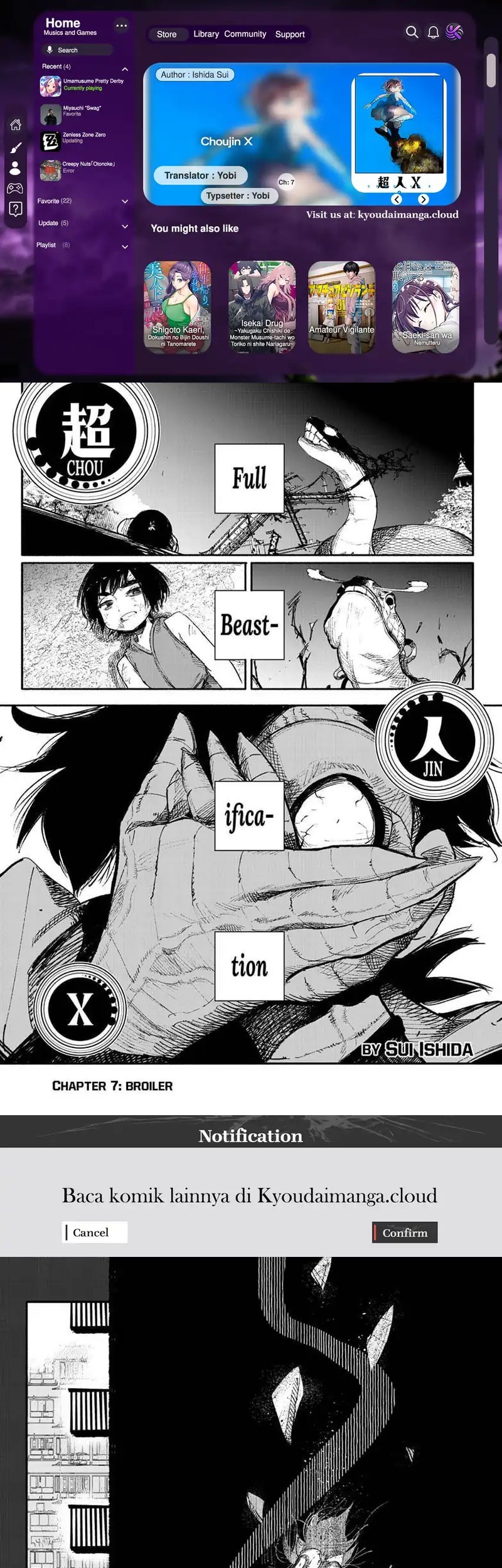 Komik Choujin X Chapter 7 gambar nomor 1