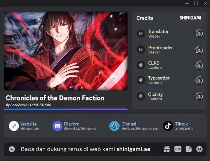 Komik Chronicles of the Demon Faction Chapter 116 gambar nomor 1