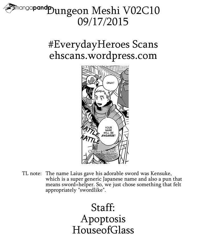 Dungeon Meshi Chapter 10 Gambar 26