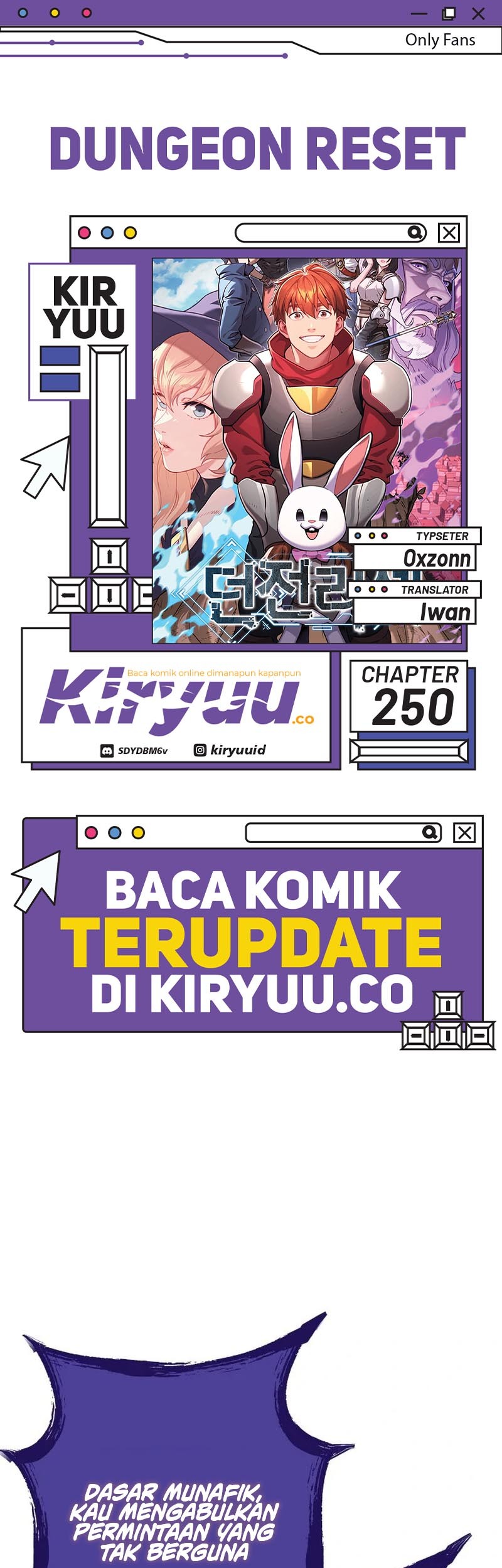 Komik Dungeon Reset Chapter 250 gambar nomor 1