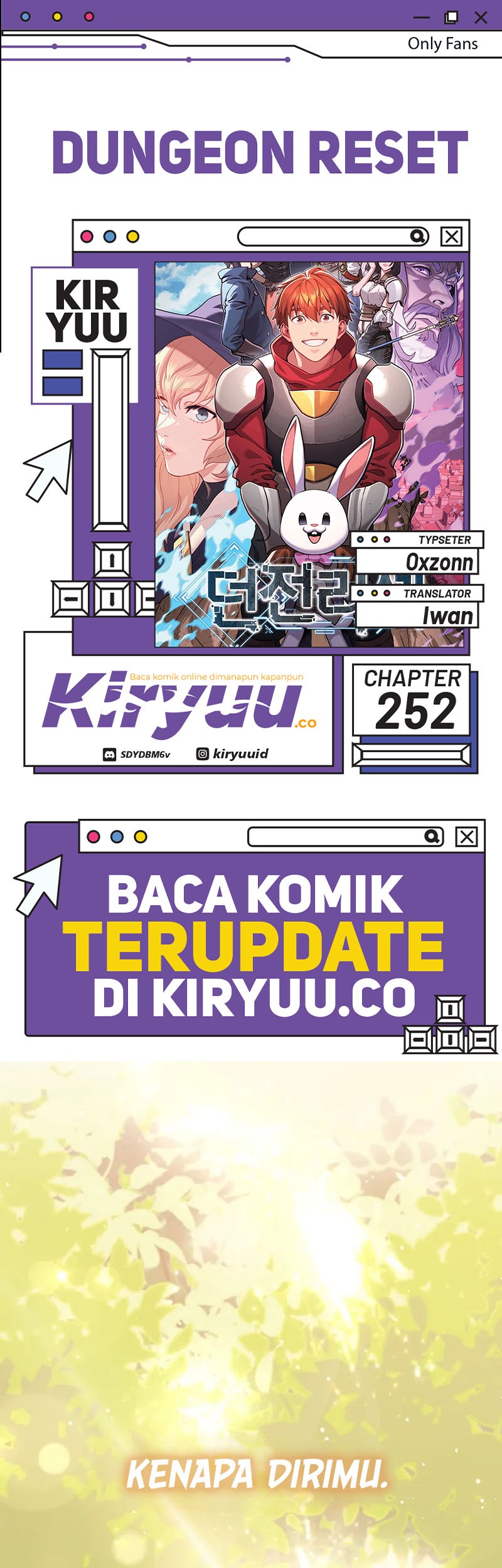 Komik Dungeon Reset Chapter 252 gambar nomor 1