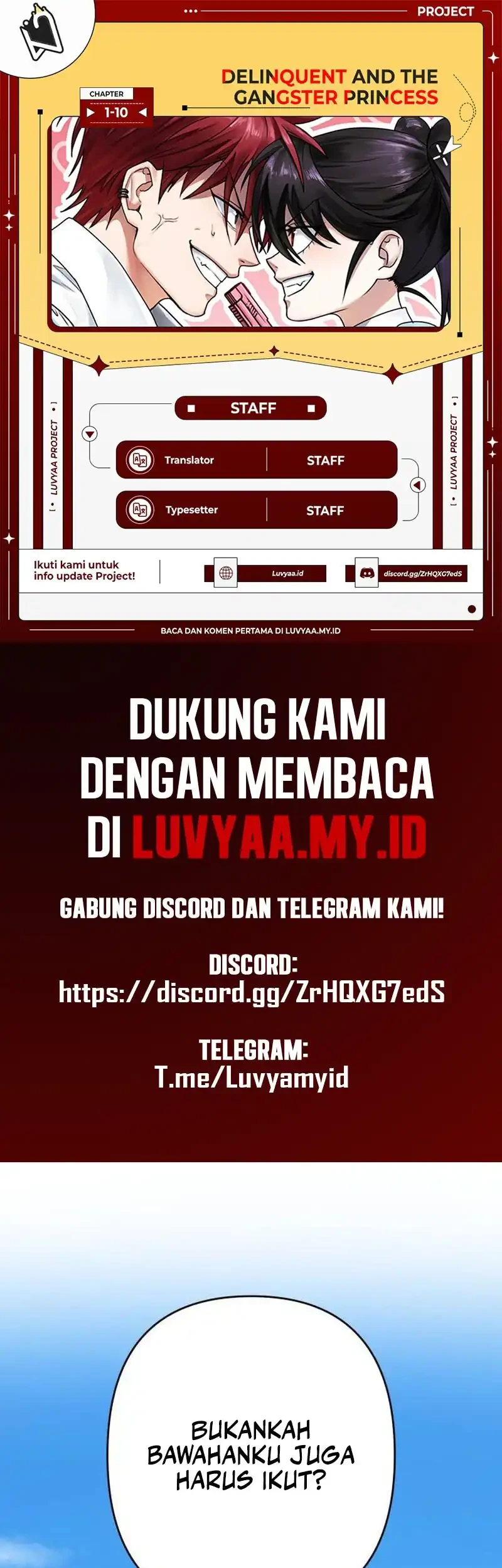 Komik Delinquent and the Gangster Princess Chapter 10 gambar nomor 1