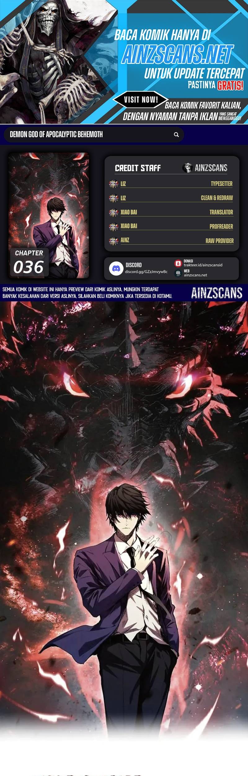 Komik Demon God of Apocalyptic Behemot Chapter 36 gambar nomor 1