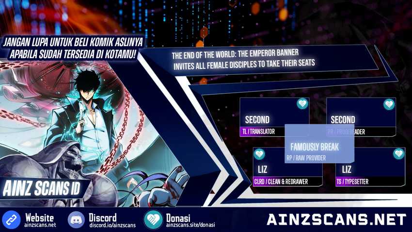 Komik Doomsday꞉ The Emperor’s Banner Invites All Female Disciples to Take Their Seats Chapter 5 gambar nomor 1