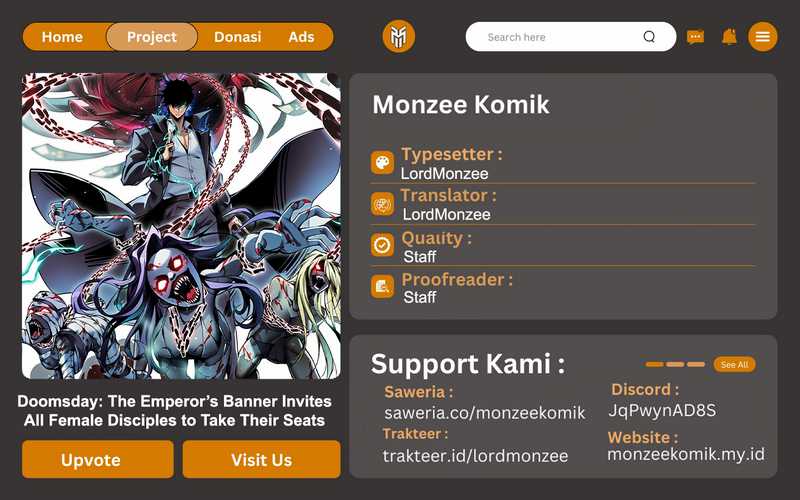 Komik Doomsday꞉ The Emperor’s Banner Invites All Female Disciples to Take Their Seats Chapter 7 gambar nomor 1