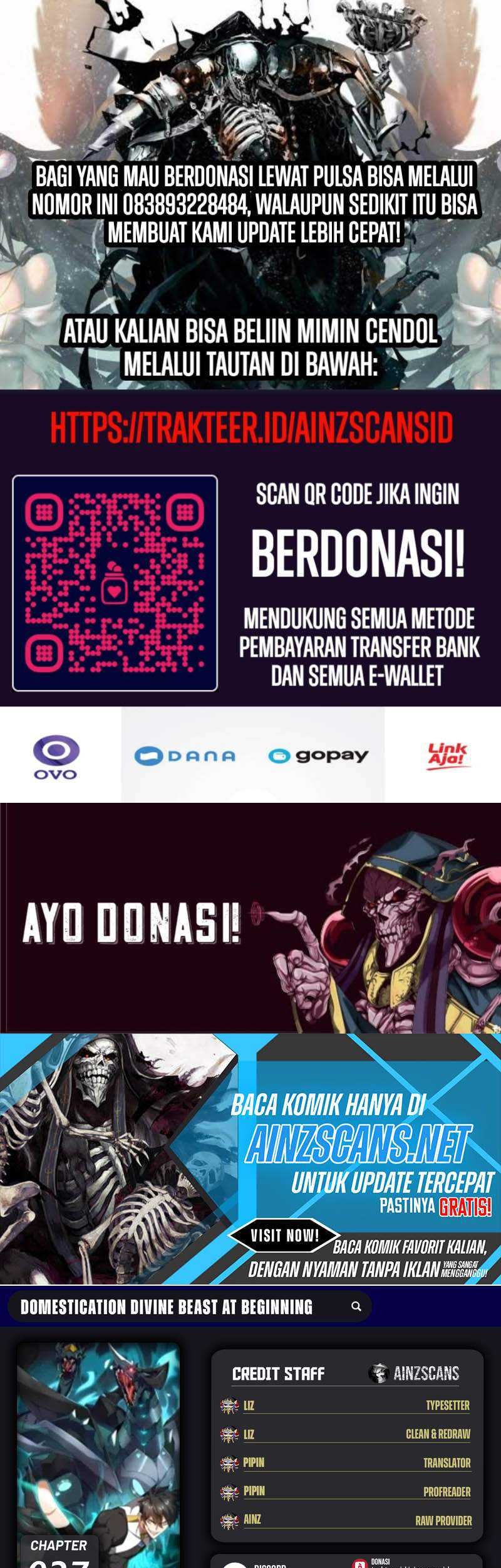 Komik Domestication of Divine Beasts at the Beginning Chapter 27 gambar nomor 1