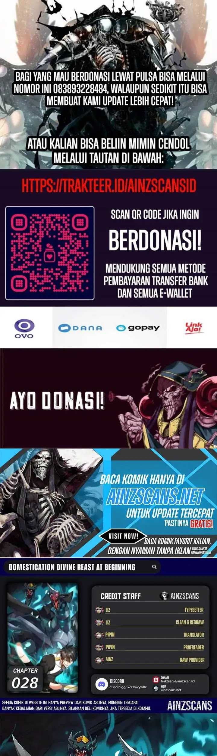 Komik Domestication of Divine Beasts at the Beginning Chapter 28 gambar nomor 1