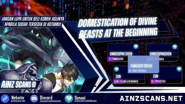 Komik Domestication of Divine Beasts at the Beginning Chapter 3 gambar nomor 1
