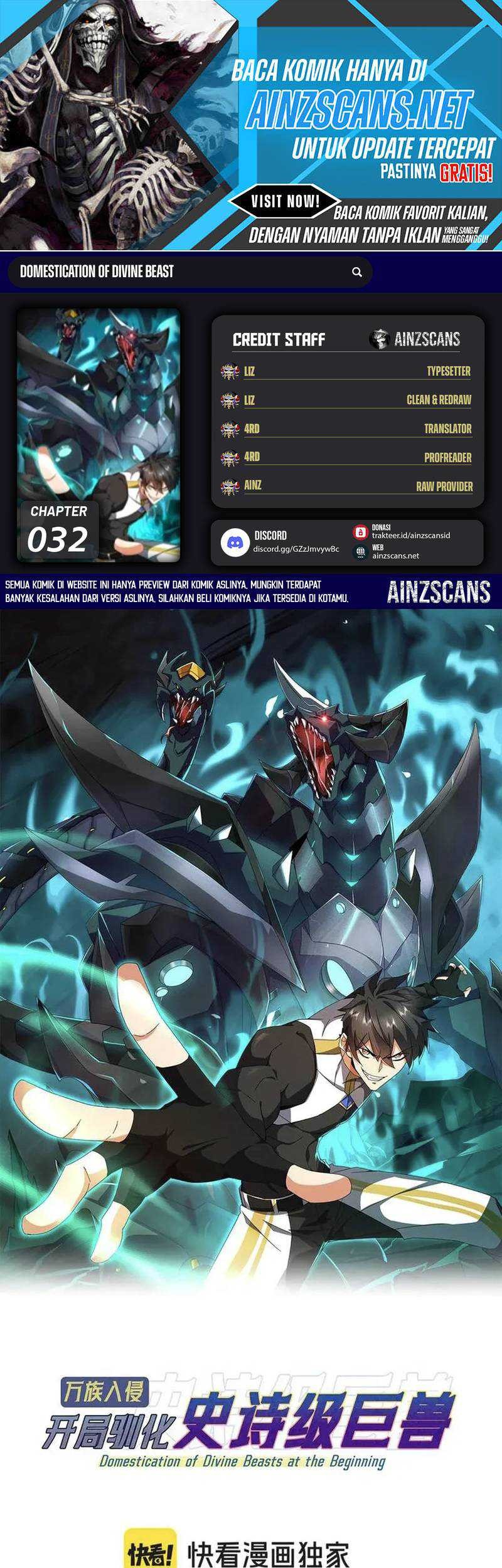 Komik Domestication of Divine Beasts at the Beginning Chapter 32 gambar nomor 1