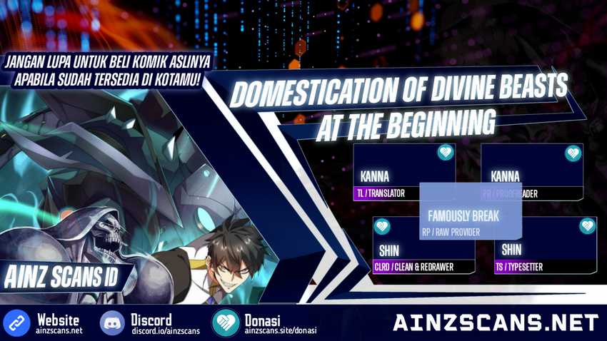 Komik Domestication of Divine Beasts at the Beginning Chapter 6 gambar nomor 1