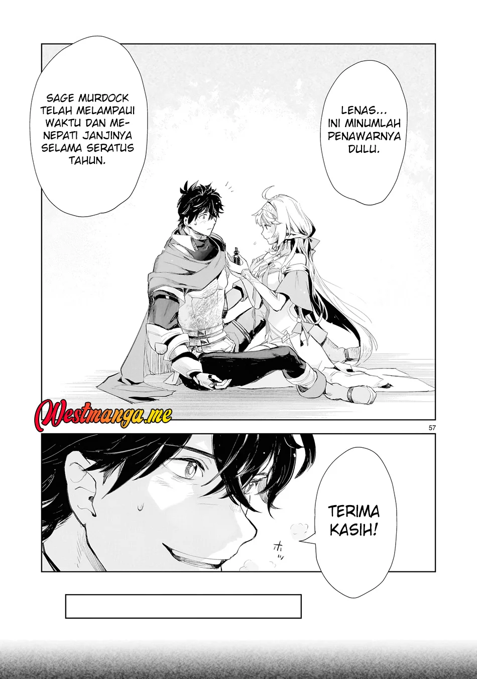 Elf Tsuma to Hajimeru Yuukyuu no Tabi ~Densetsu no Yuusha, Aisuru Elf to Tomoni 100-nen Mae ni Sukutta Sekai wo Tabisuru~ Chapter 1 Gambar 50