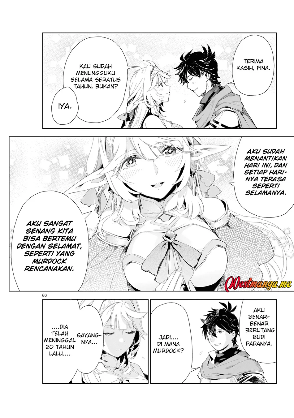 Elf Tsuma to Hajimeru Yuukyuu no Tabi ~Densetsu no Yuusha, Aisuru Elf to Tomoni 100-nen Mae ni Sukutta Sekai wo Tabisuru~ Chapter 1 Gambar 53