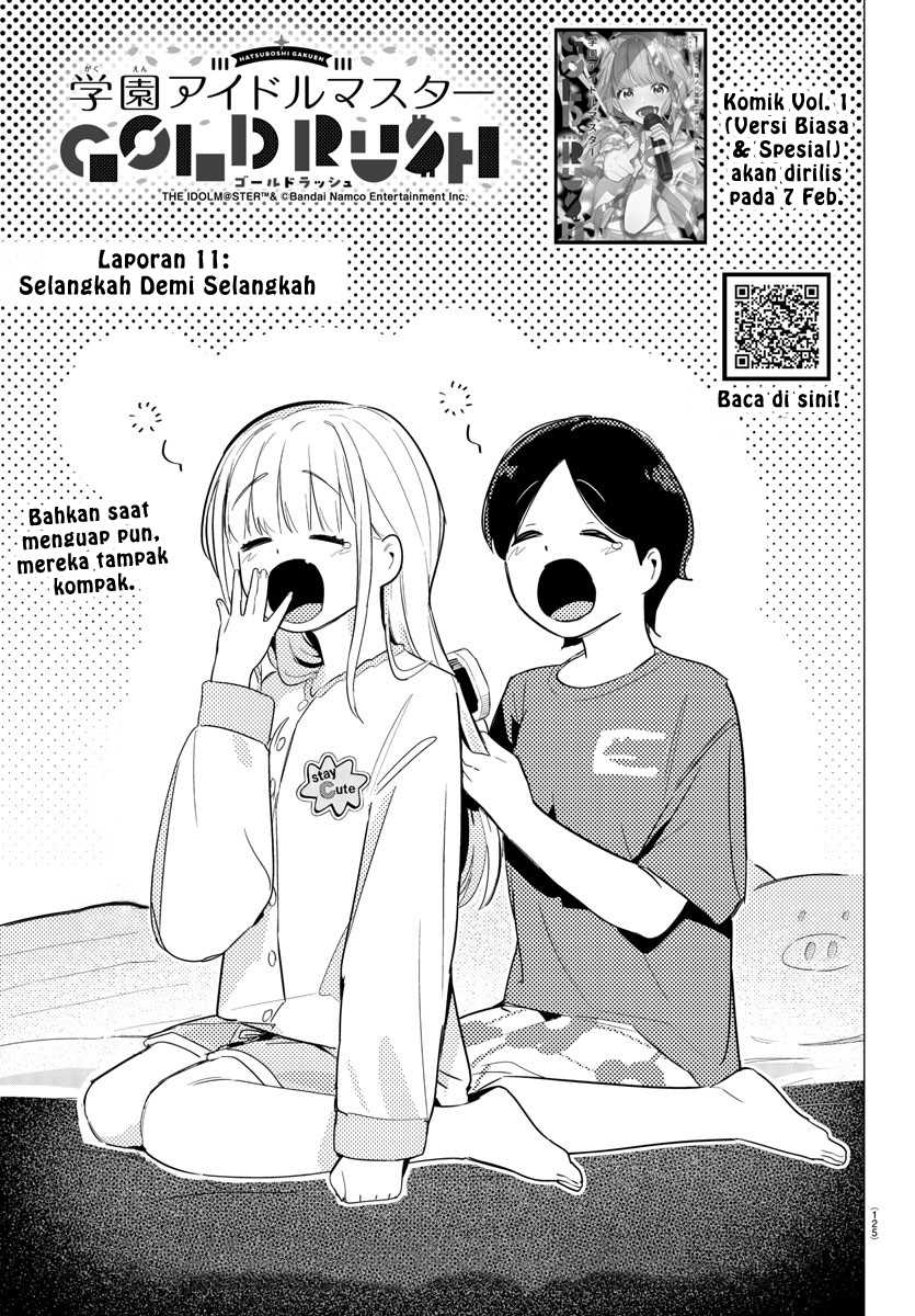 Komik Gakuen Idolm@ster Gold Rush Chapter 11 gambar nomor 1