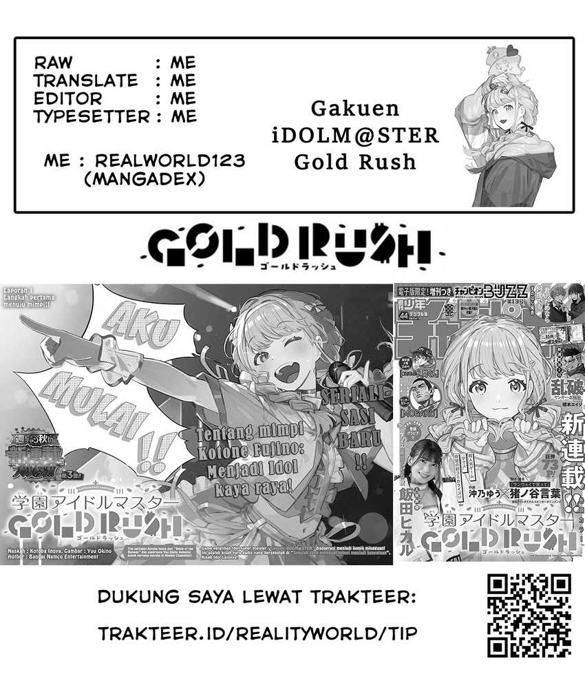 Gakuen Idolm@ster Gold Rush Chapter 13 Gambar 21