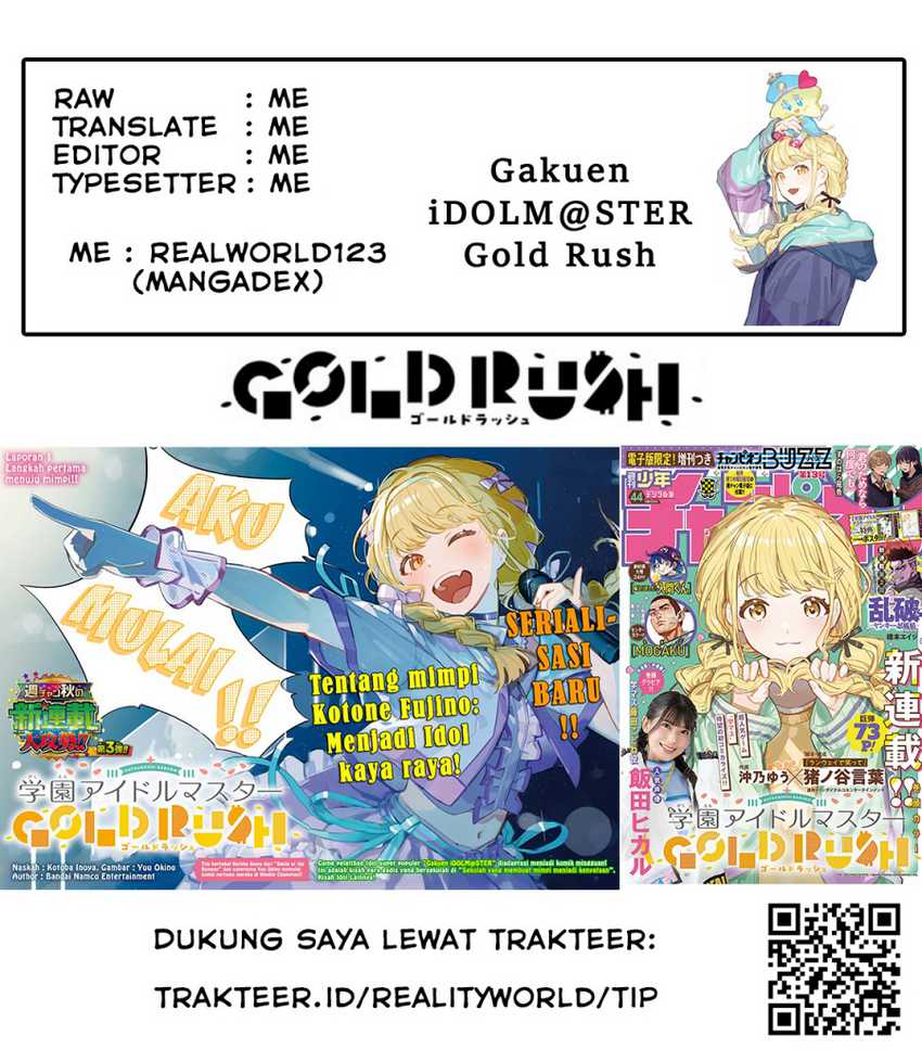 Gakuen Idolm@ster Gold Rush Chapter 18 Gambar 21