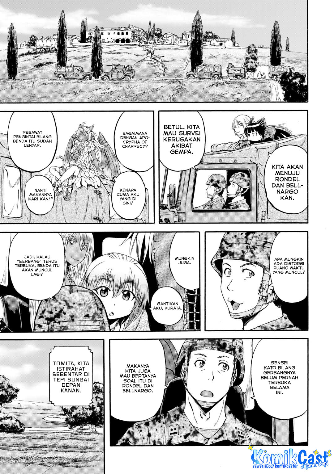 Gate – Jietai Kare no Chi nite Kaku Tatakeri Chapter 143.2 Gambar 57