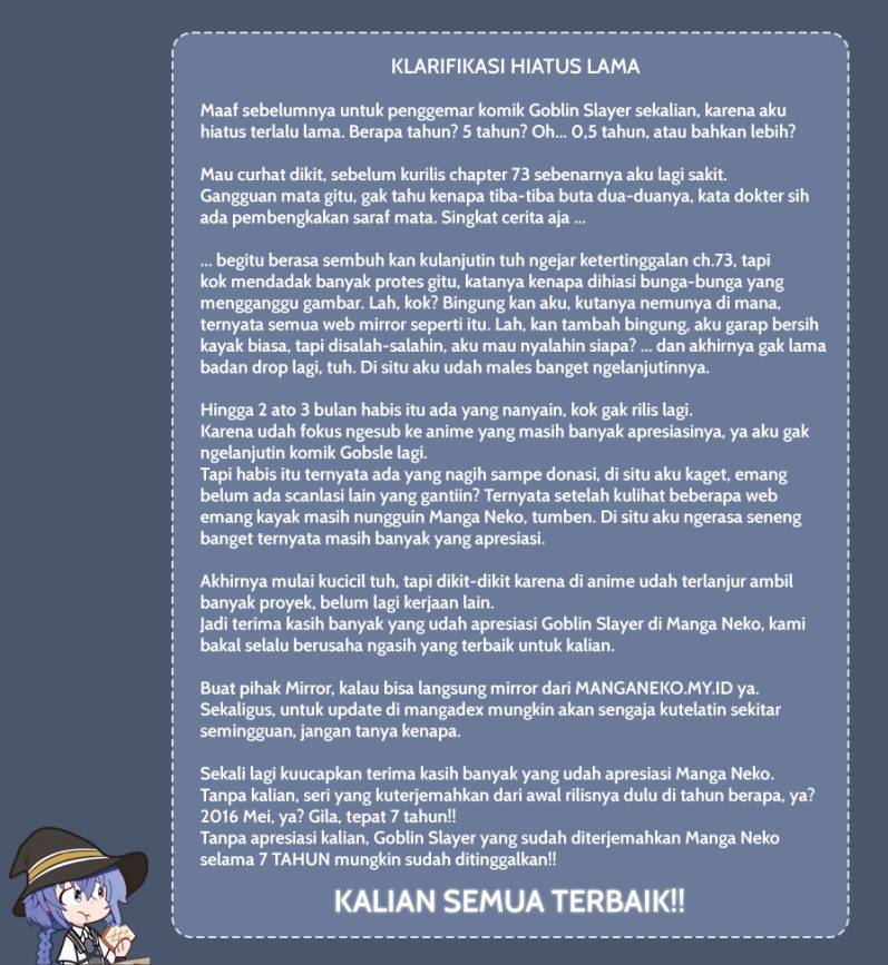 Manga Goblin Slayer Chapter 74 gambar nomor 2