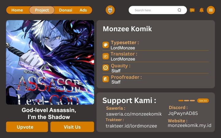 Komik God-level Assassin, I’m the Shadow Chapter 20 gambar nomor 1