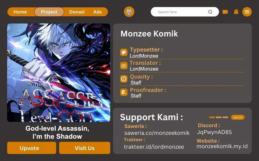 Komik God-level Assassin, I’m the Shadow Chapter 27 gambar nomor 1