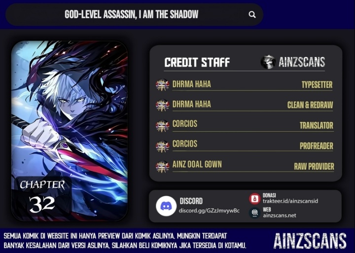 Komik God-level Assassin, I’m the Shadow Chapter 32 gambar nomor 1