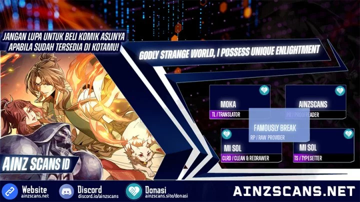Komik Godly Strange World, I Possess Unique Enlightment Chapter 1 gambar nomor 1