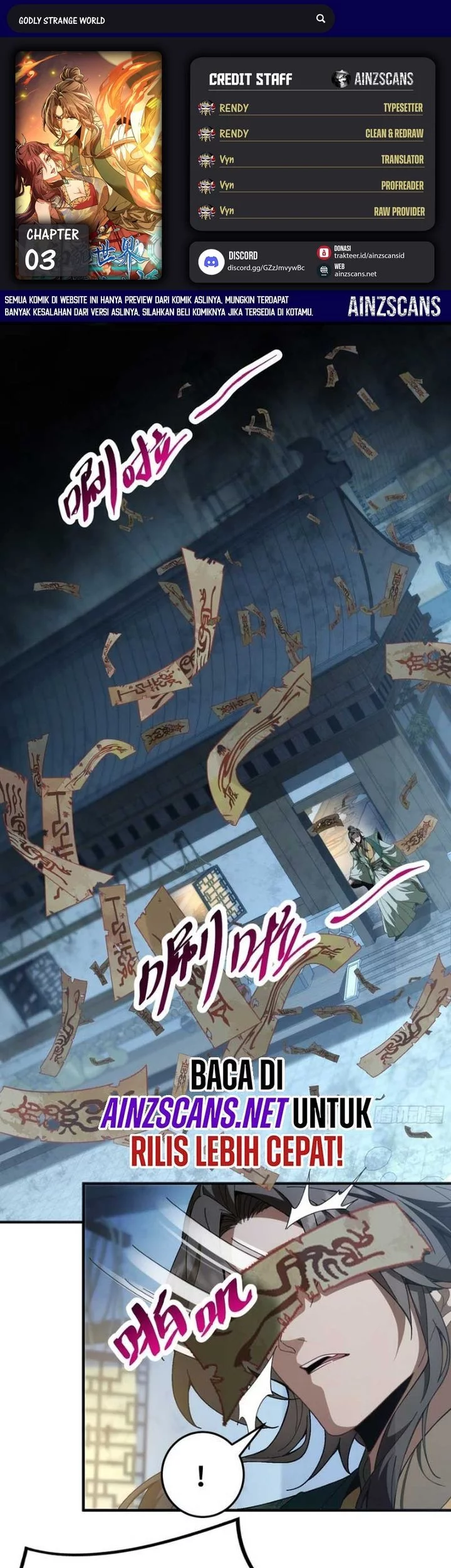 Komik Godly Strange World, I Possess Unique Enlightment Chapter 3 gambar nomor 1