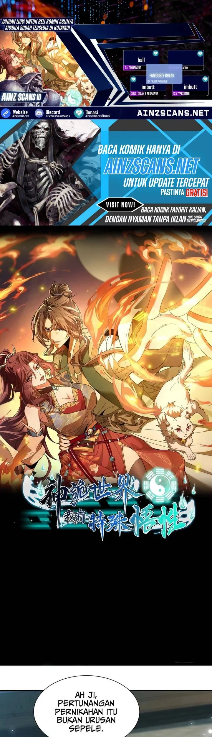 Komik Godly Strange World, I Possess Unique Enlightment Chapter 4 gambar nomor 1