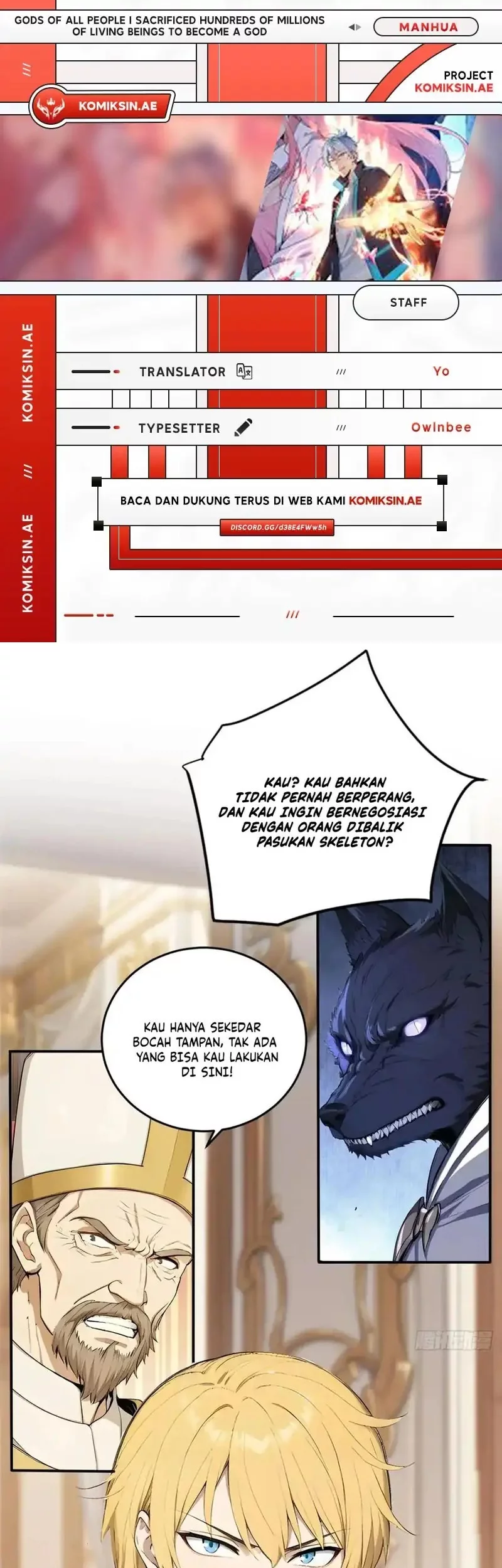 Komik Gods of All People: I Sacrificed Hundreds of Millions of Living Beings To Become a God Chapter 88 gambar nomor 1