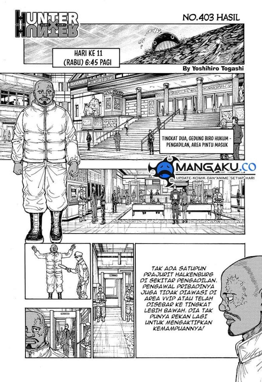 Manga Hunter x Hunter Chapter 403 gambar nomor 2
