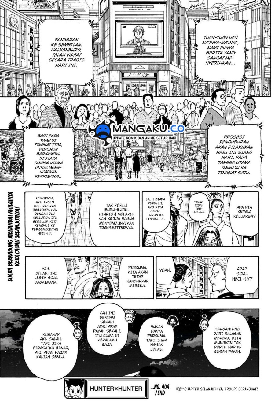 Hunter x Hunter Chapter 404 Gambar 20
