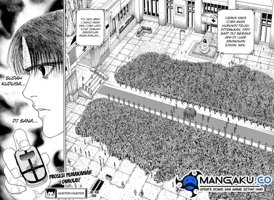 Hunter x Hunter Chapter 406 Gambar 18