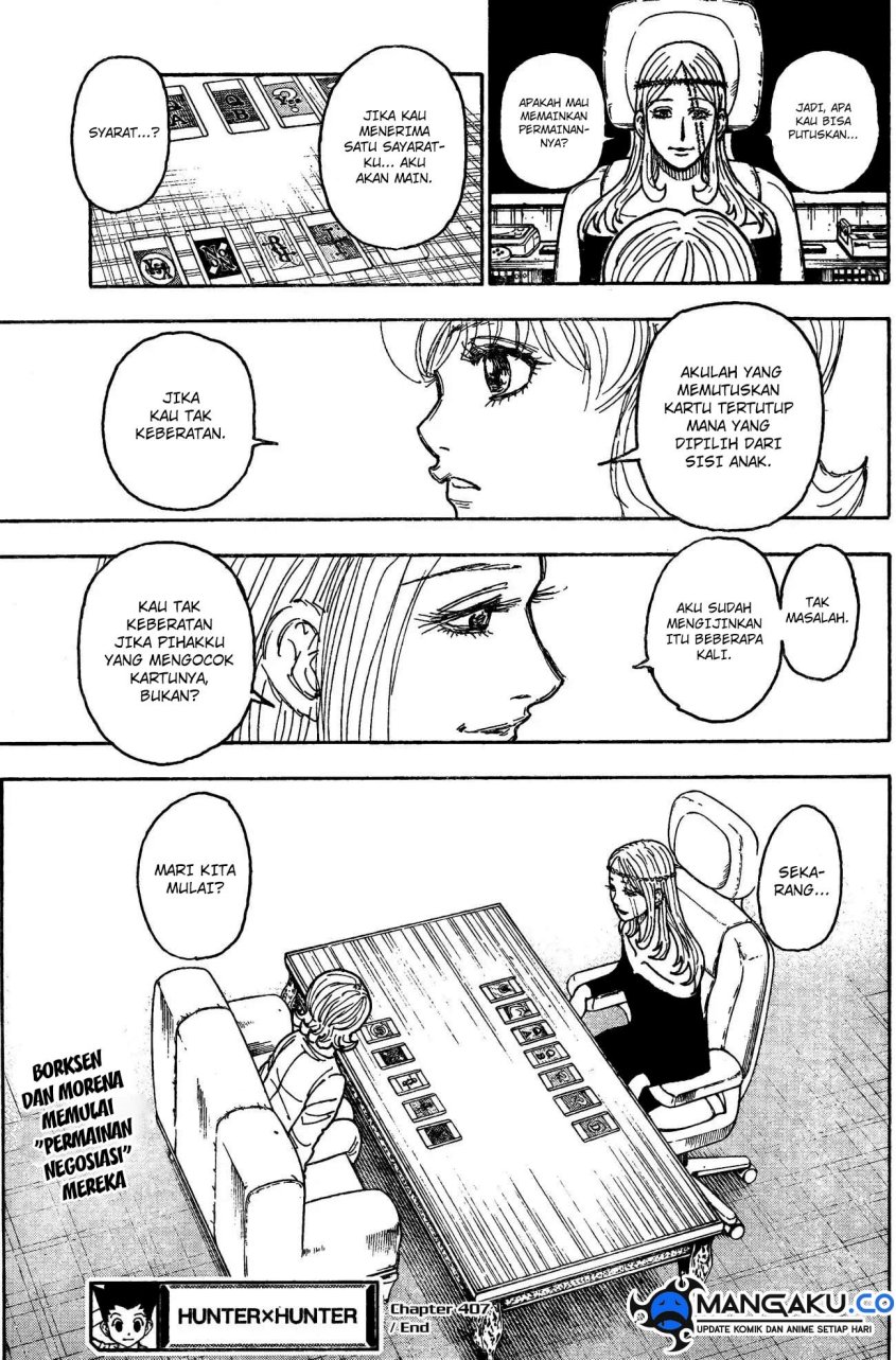 Hunter x Hunter Chapter 407 Gambar 13