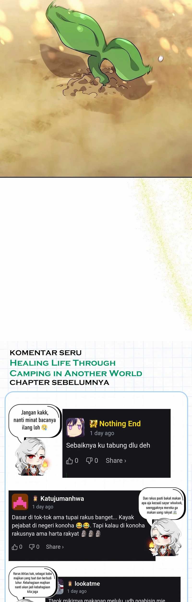 Healing Life Through Camping in Another World Chapter 63 Gambar 77
