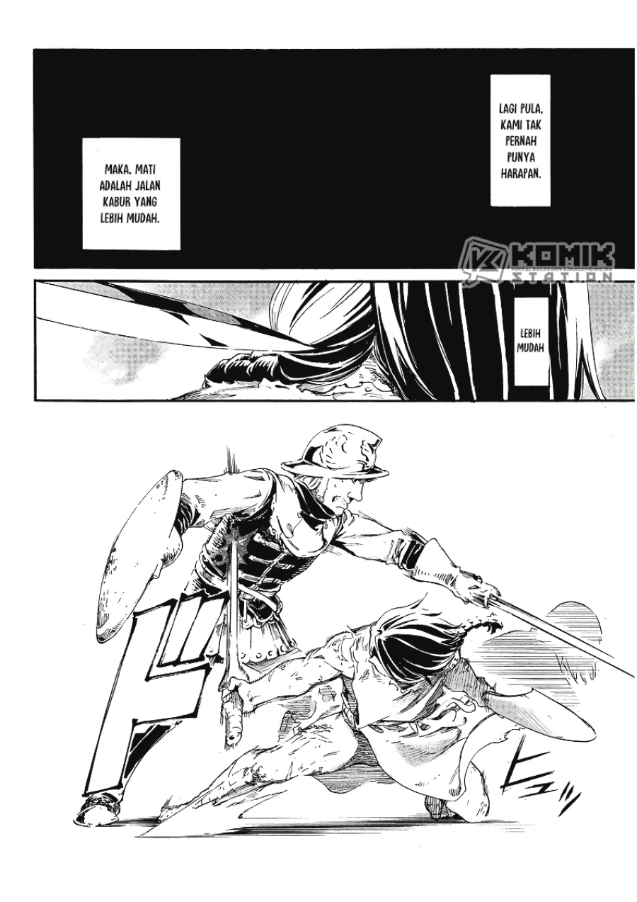 Horyo Eiyuu: Sute koma ni sareta Kendo wa Tekikoku de Nariagaru Chapter 1 Gambar 27