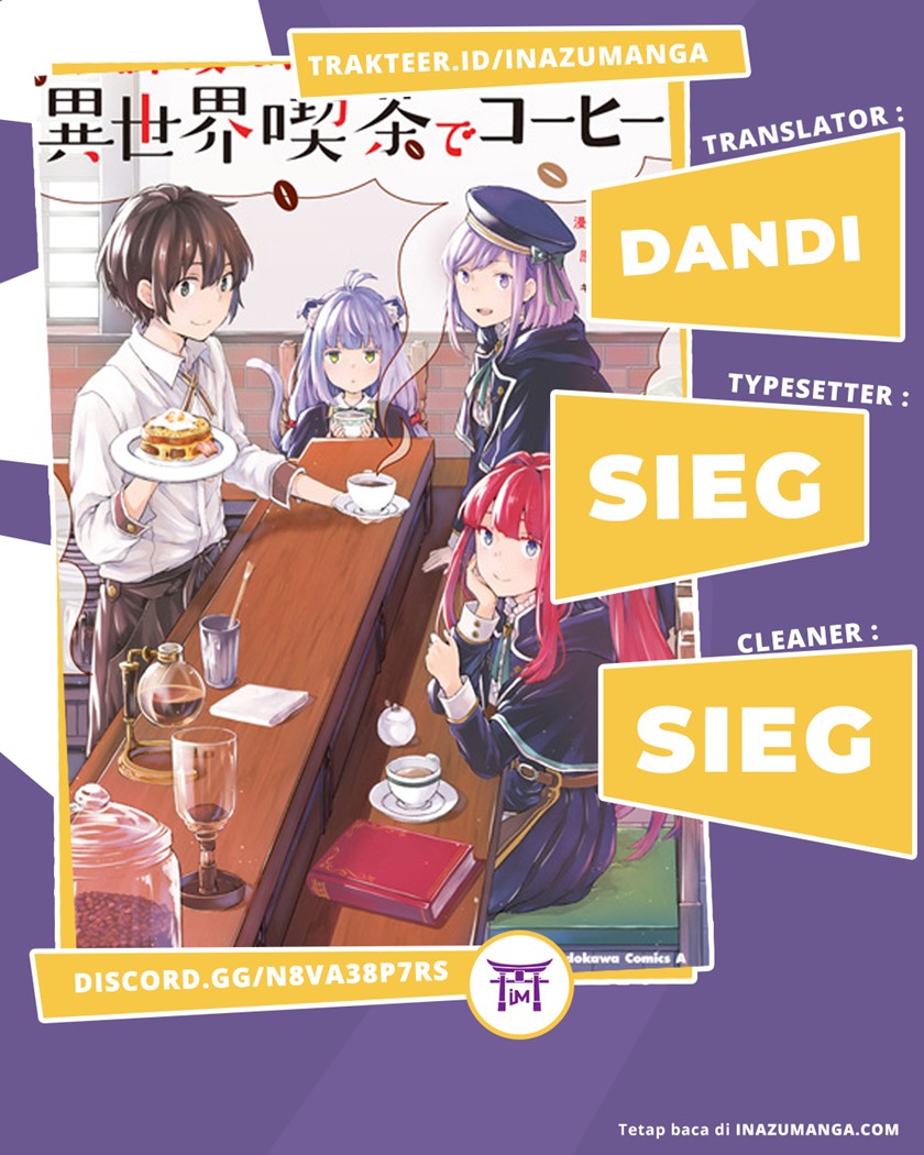 Komik Houkago wa, Isekai Kissa de Coffee wo Chapter 4 gambar nomor 1