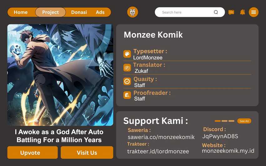 Komik I Awoke as a God After Auto Battling For a Million Years (Idle Player Returns as a God) Chapter 24 gambar nomor 1