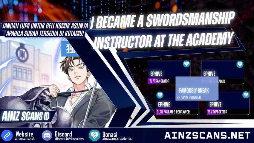 Komik I Became a Swordsmanship Instructor at the Academy Chapter 1 gambar nomor 1
