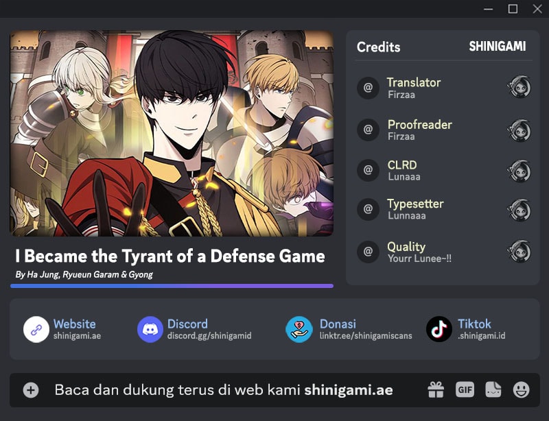 Komik I Became the Tyrant of a Defense Game Chapter 137 gambar nomor 1
