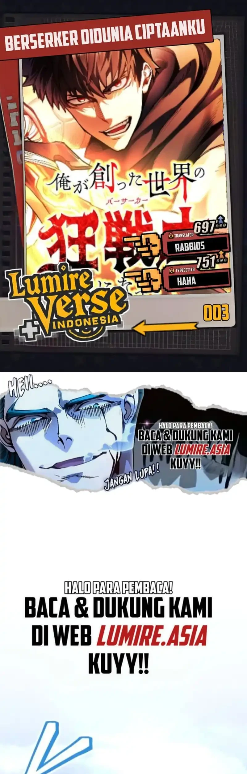 Komik I Became the Berserker of the World I Created Chapter 3 gambar nomor 1