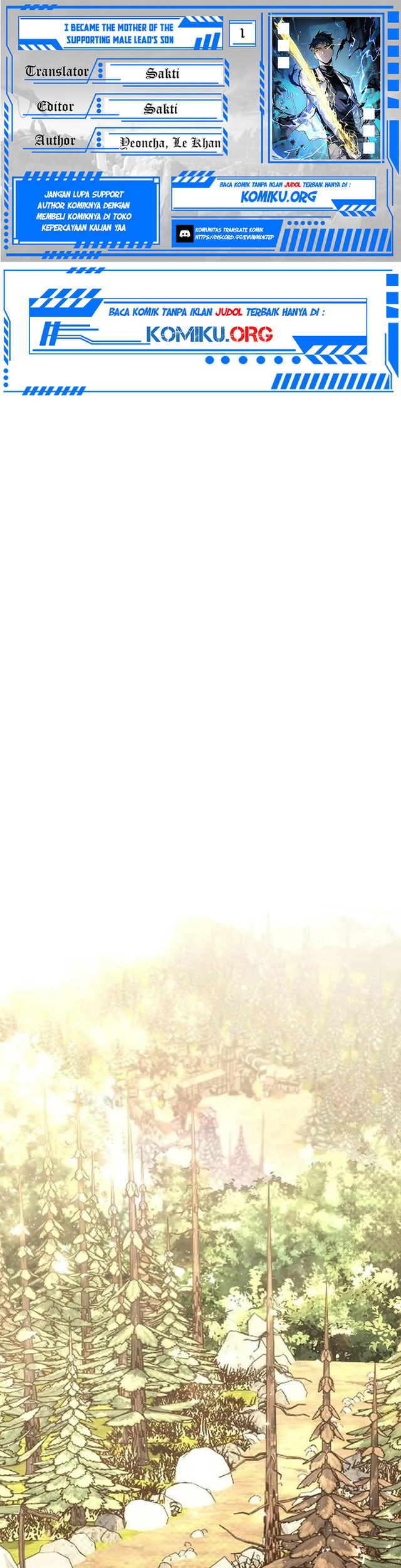 Komik I Became the Mother of the Supporting Male Lead's Son Chapter 1 gambar nomor 1