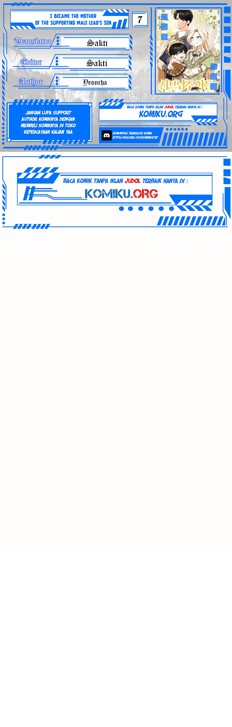 Komik I Became the Mother of the Supporting Male Lead's Son Chapter 7 gambar nomor 1