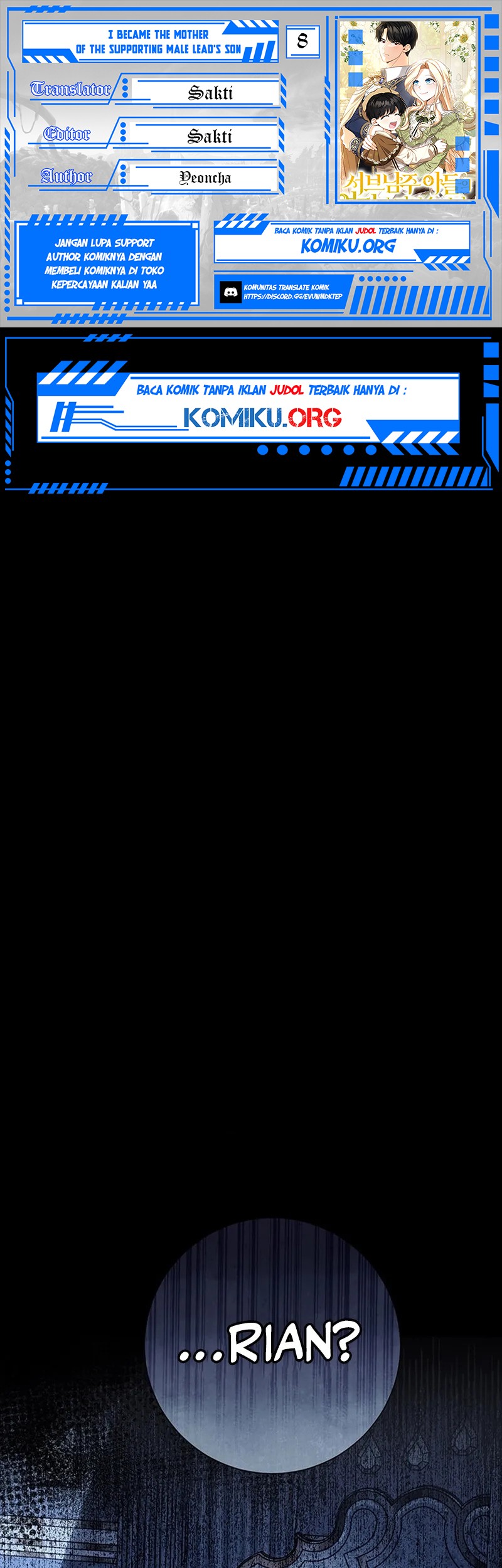 Komik I Became the Mother of the Supporting Male Lead's Son Chapter 8 gambar nomor 1