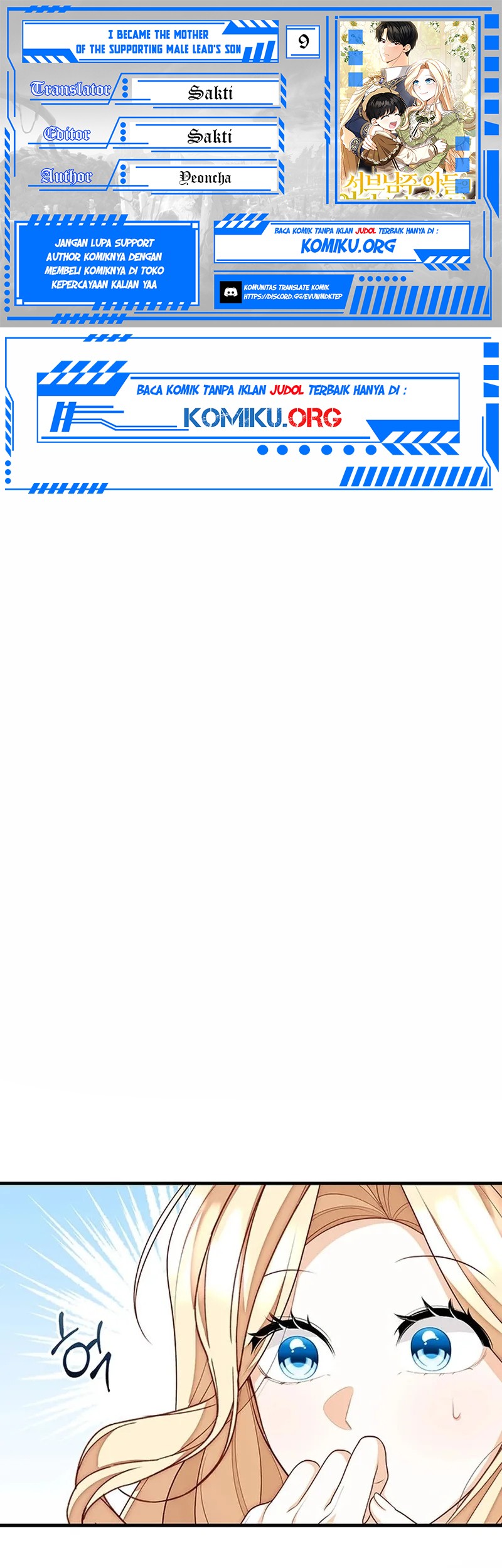 Komik I Became the Mother of the Supporting Male Lead's Son Chapter 9 gambar nomor 1