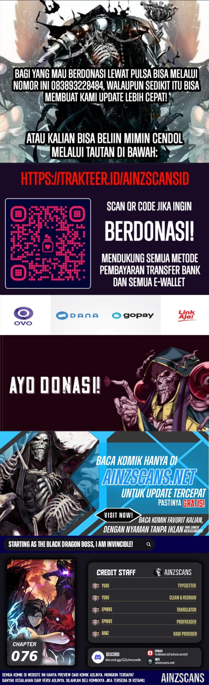 Komik I Become Invincible Black Dragon Boss At The Start Chapter 76 gambar nomor 1