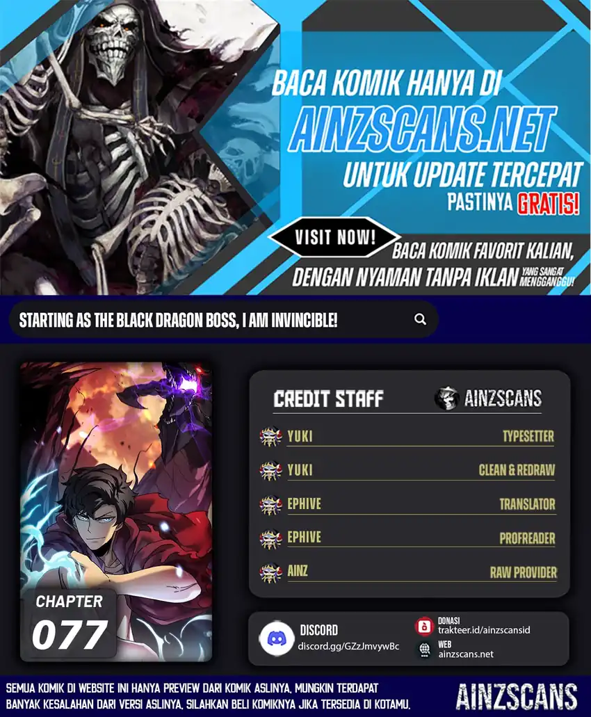 Komik I Become Invincible Black Dragon Boss At The Start Chapter 77 gambar nomor 1