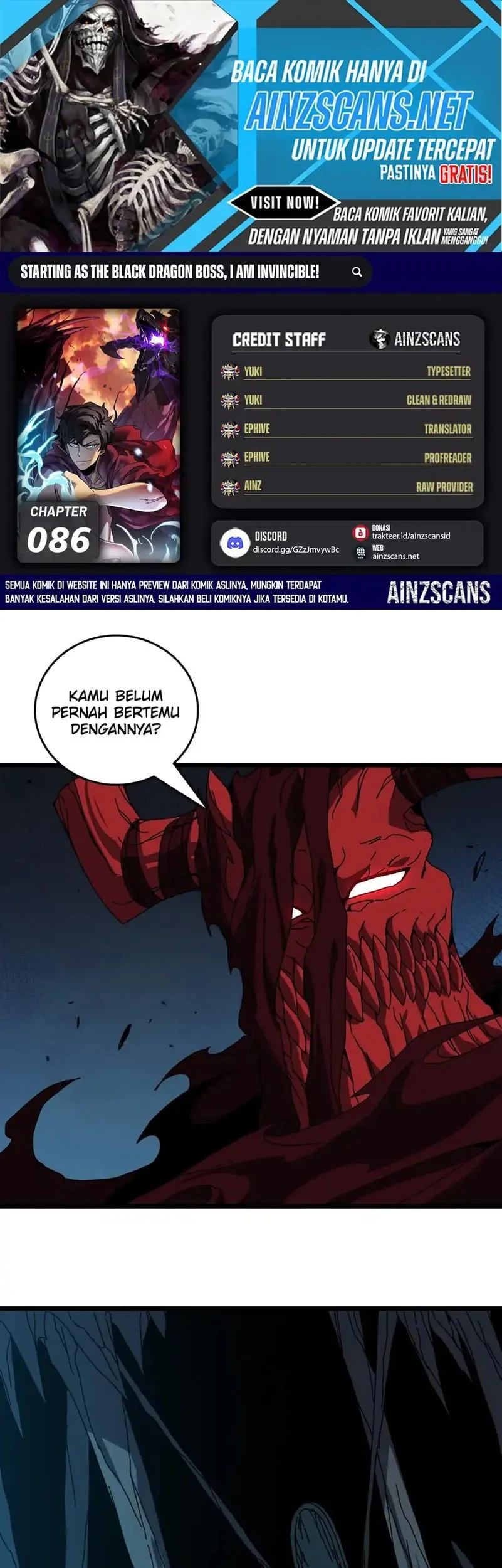 Komik I Become Invincible Black Dragon Boss At The Start Chapter 86 gambar nomor 1