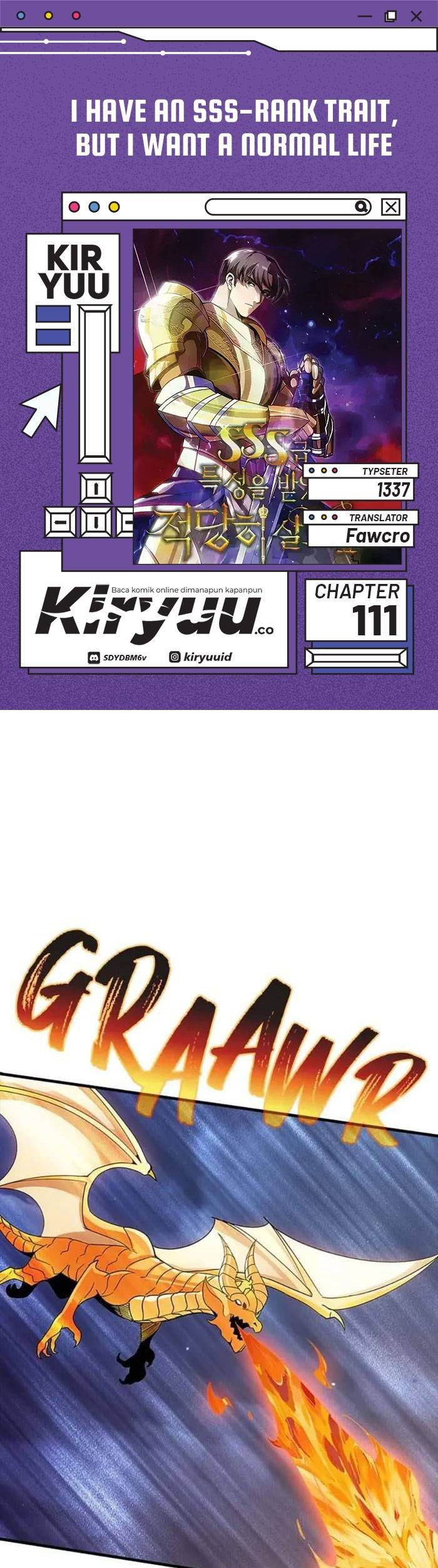 Komik I have an SSS-rank Trait, but I want a Normal Life Chapter 111 gambar nomor 1