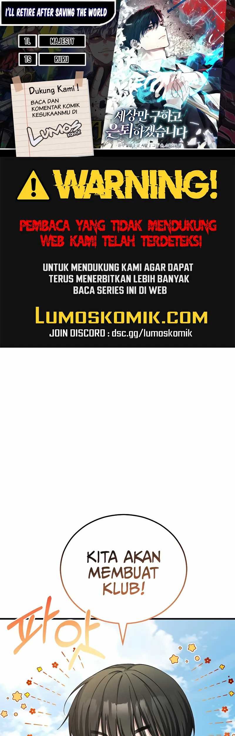 Komik I’ll Retire After Saving the World Chapter 61 gambar nomor 1